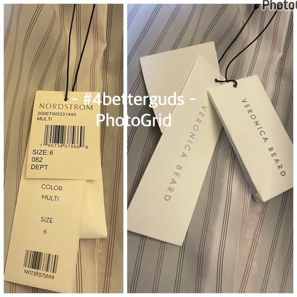 New Veronica Beard “Theron” Tweed Double Breasted Tailored Trim Jacket Size 6 - Picture 4 of 16